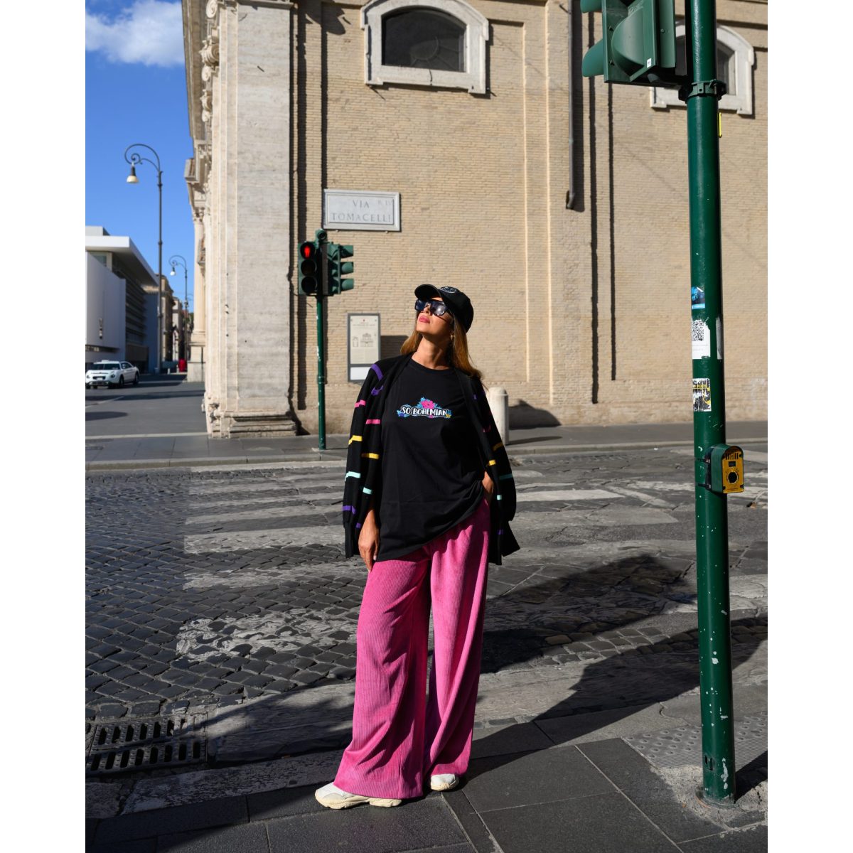 So bohemian • Jays Cardigan • Black & Multi Stripes - Image 2