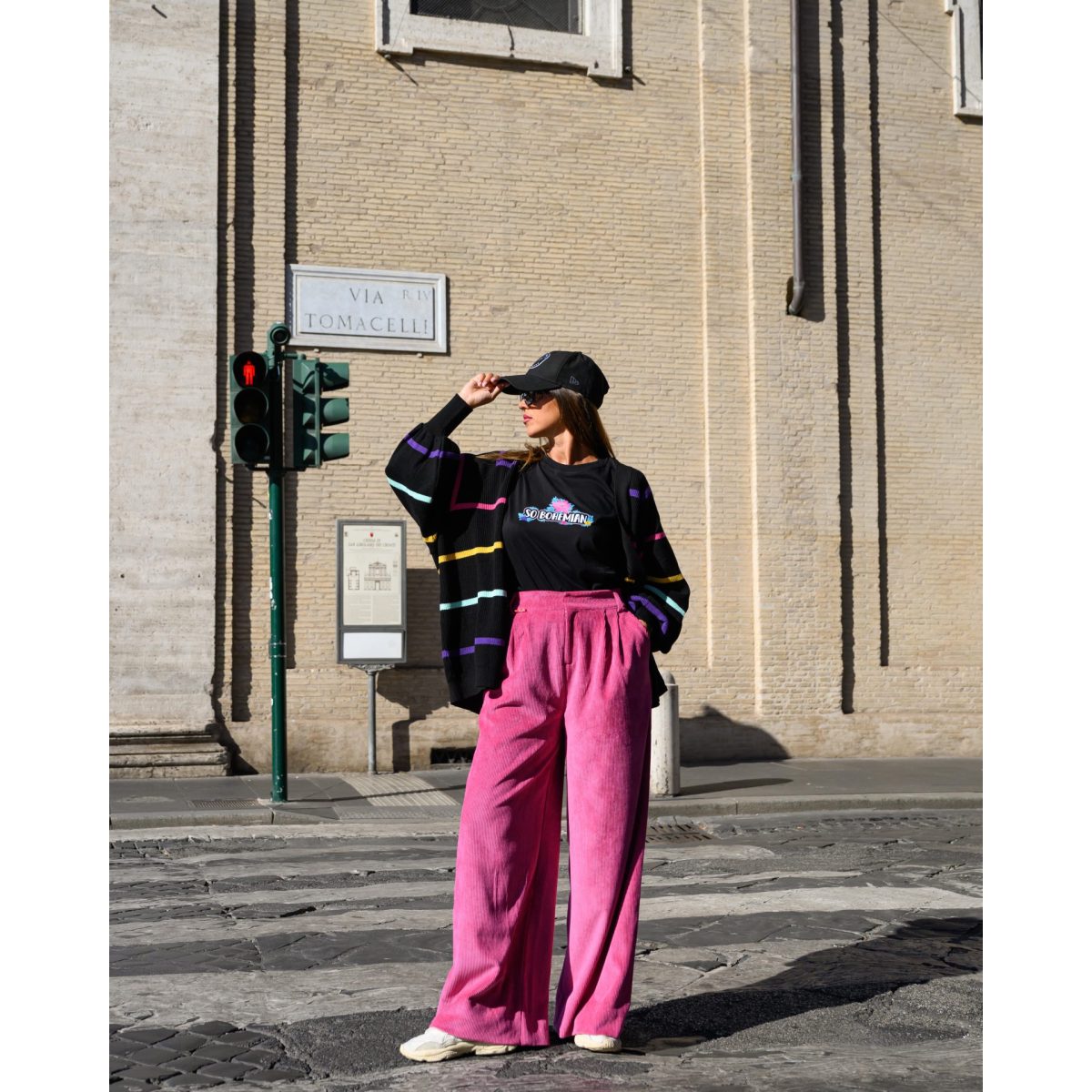 So bohemian • Jays Cardigan • Black & Multi Stripes - Image 4