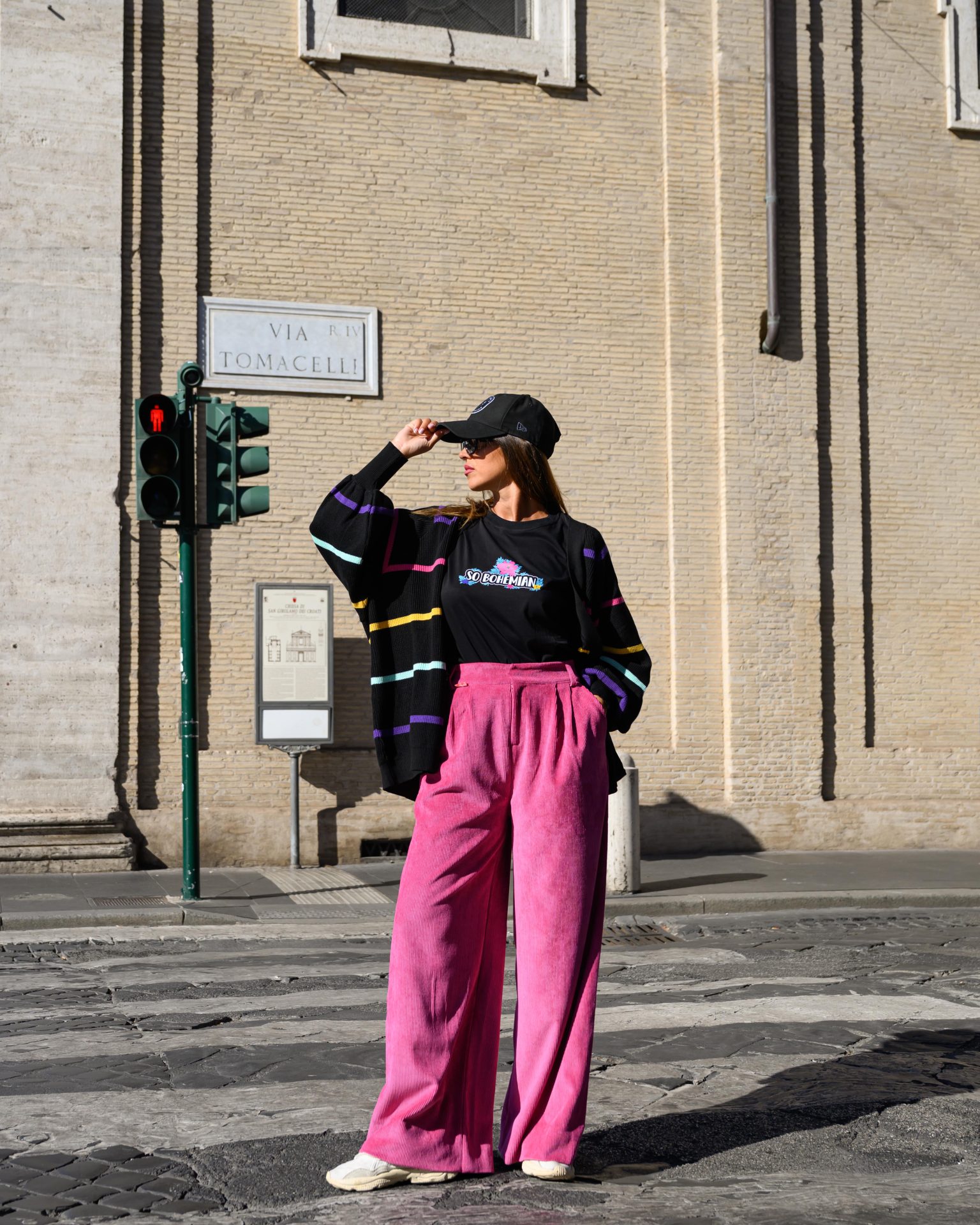 So bohemian • Victor Trousers Corduroy • Fuchsia