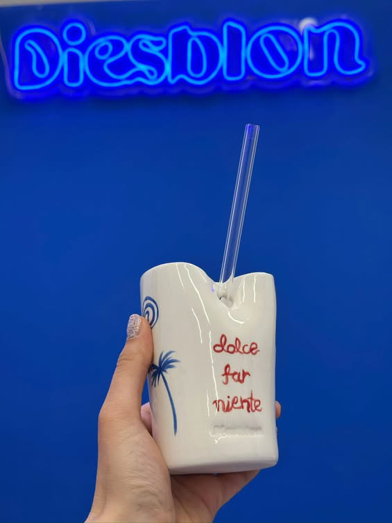 Diesblon • Handmade Ceramic Mug • Freddo Espresso Cup Dolce far Niente