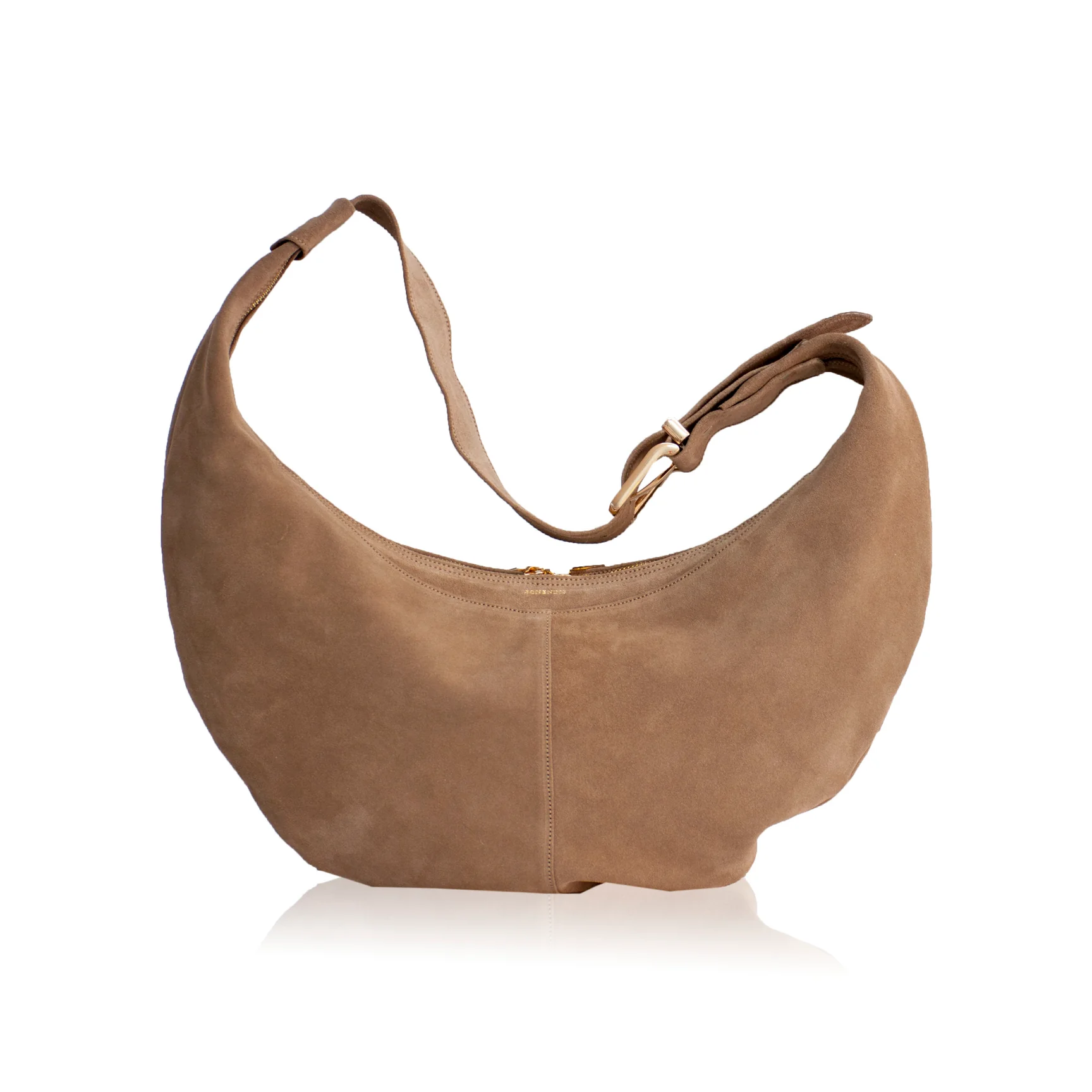 Bonendis • Ariana Suede Leather Shoulder Bag • Mocca