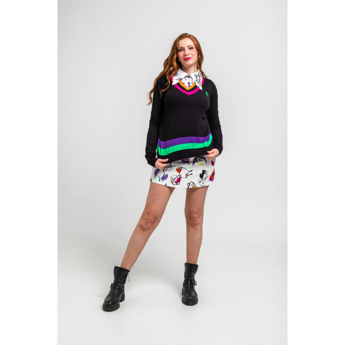 Lolina • Imagine short skirt • White multi - Image 3