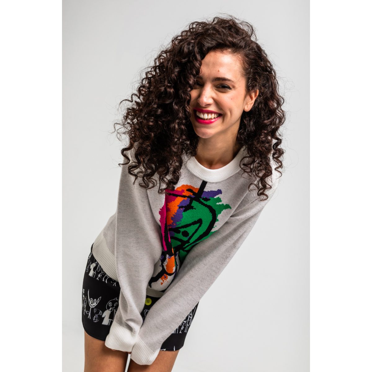 Lolina • Imagine Sweater colorful kid • Ivory White - Image 3