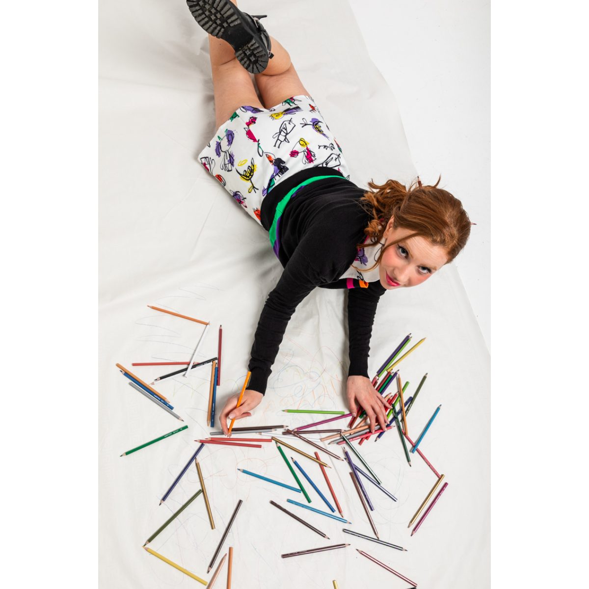 Lolina • Imagine short skirt • White multi - Image 4