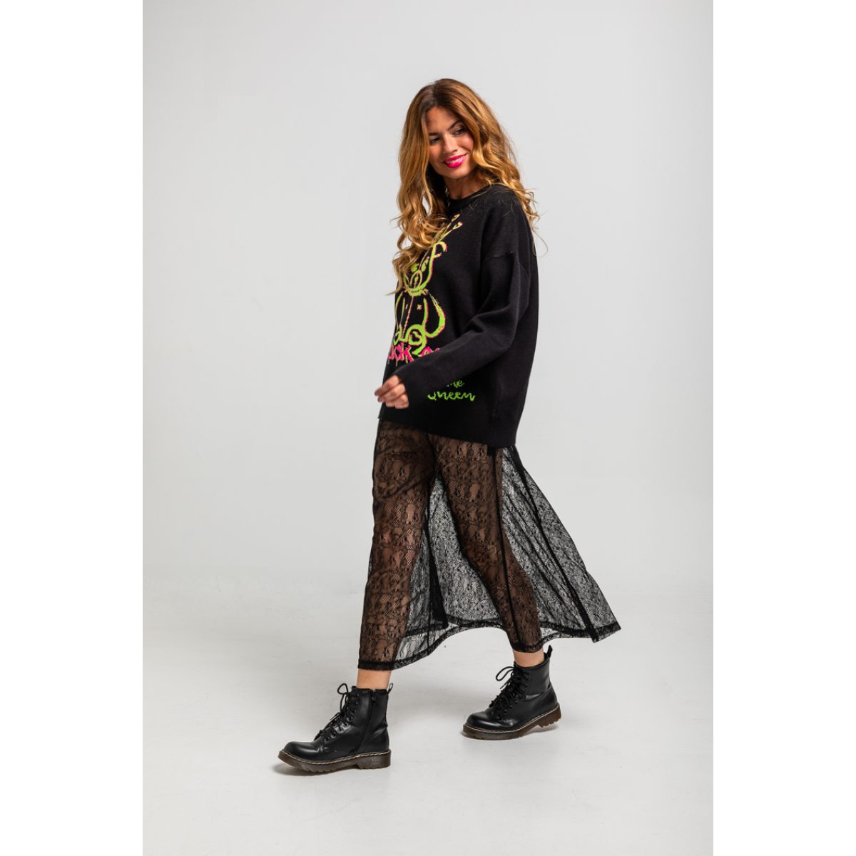 Lolina • I'm the queen Lace skirt • Black - Image 5