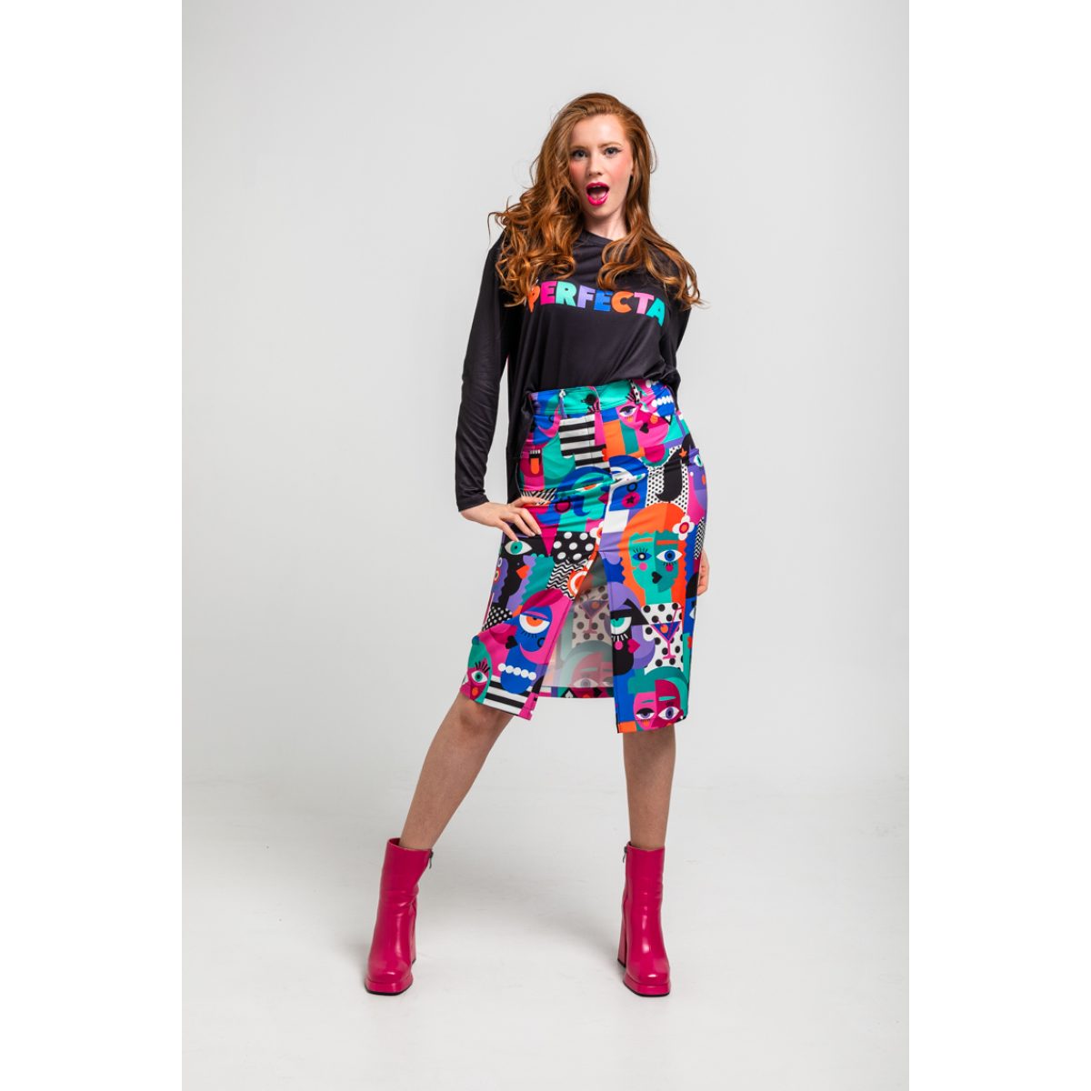 Lolina • Imperfecta midi skirt • Multi - Image 3