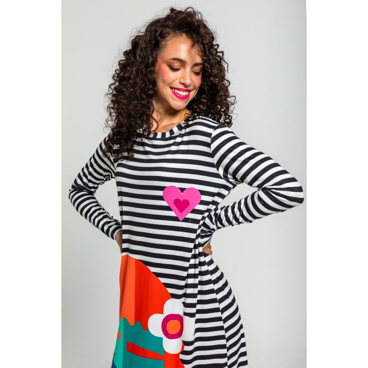 Lolina • Imperfecta vestido camiseta • Stripes - Image 3