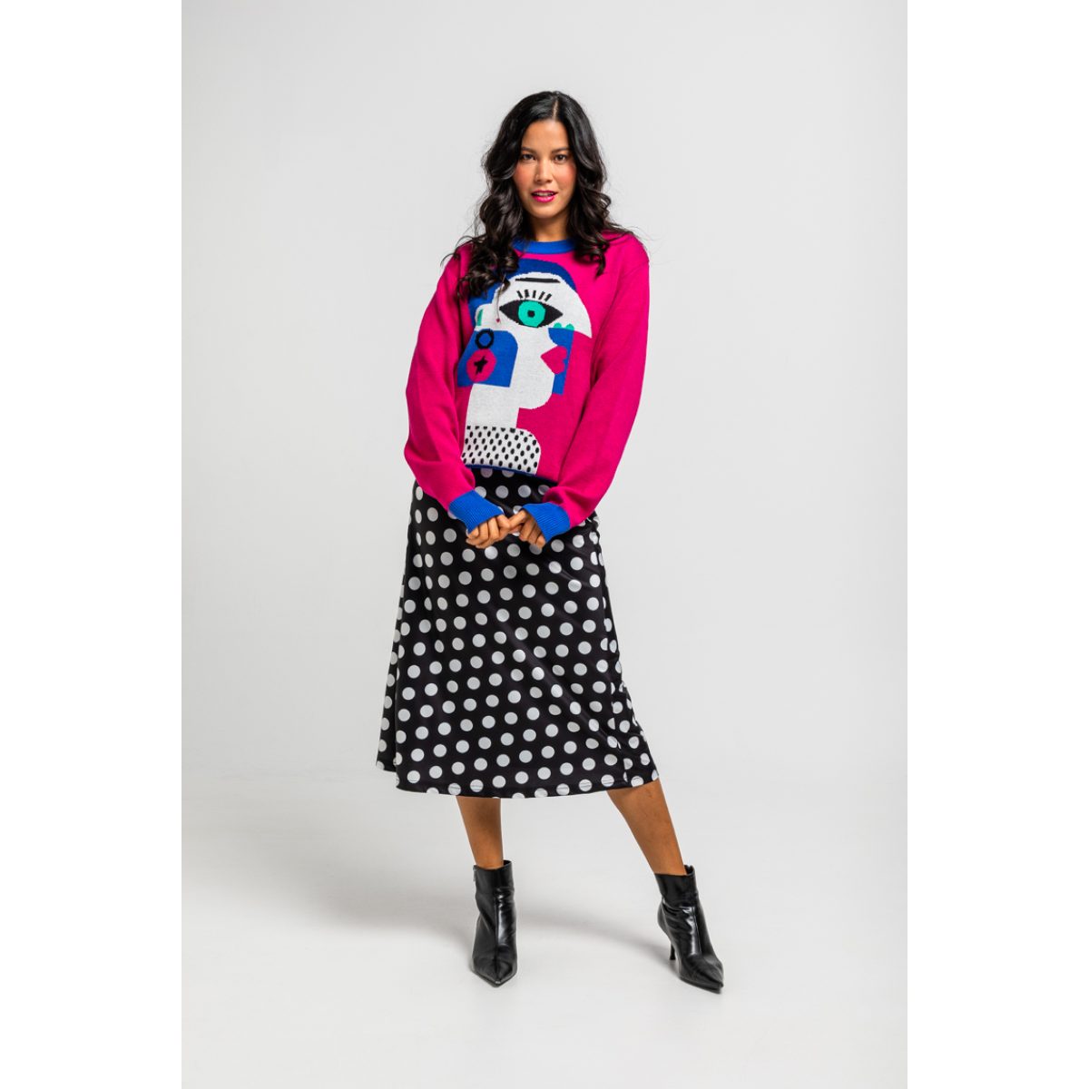 Lolina • Guapa sweater • Fuchsia multi - Image 6