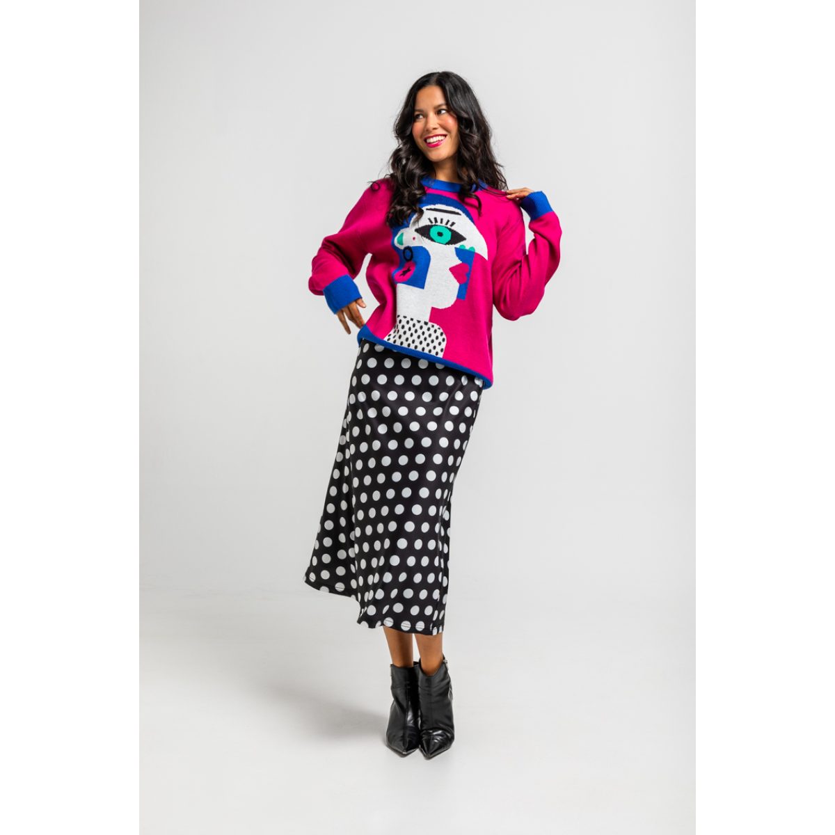 Lolina • Guapa sweater • Fuchsia multi - Image 2
