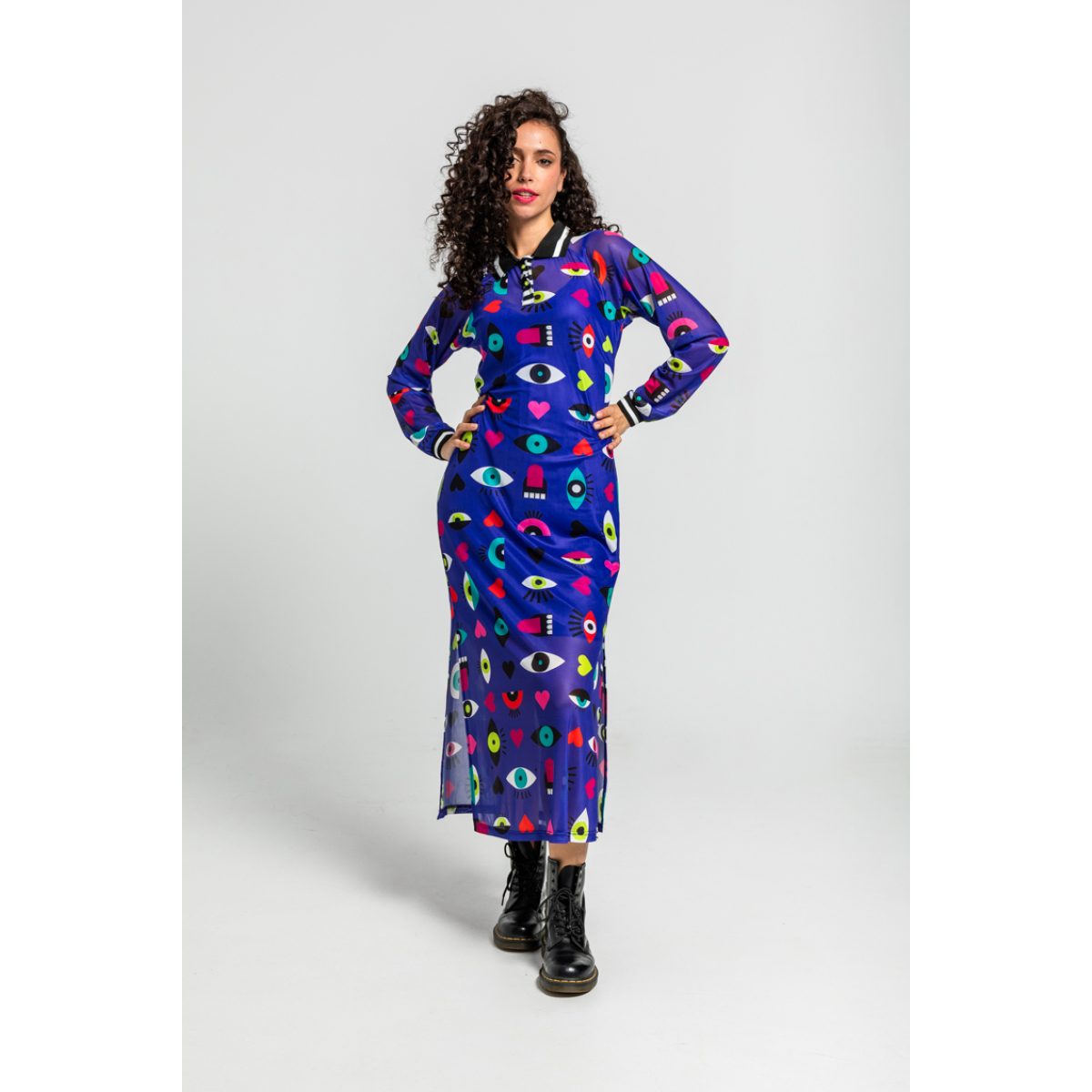 Lolina • Love Yourself long tulle dress • Purple multi - Image 2