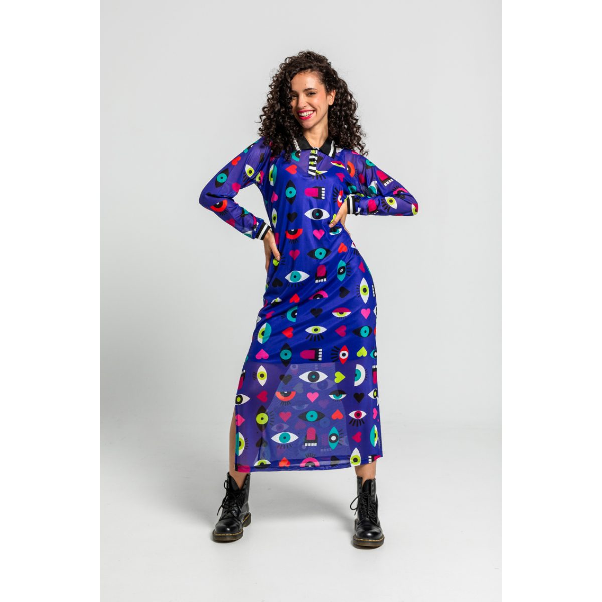 Lolina • Love Yourself long tulle dress • Purple multi - Image 3