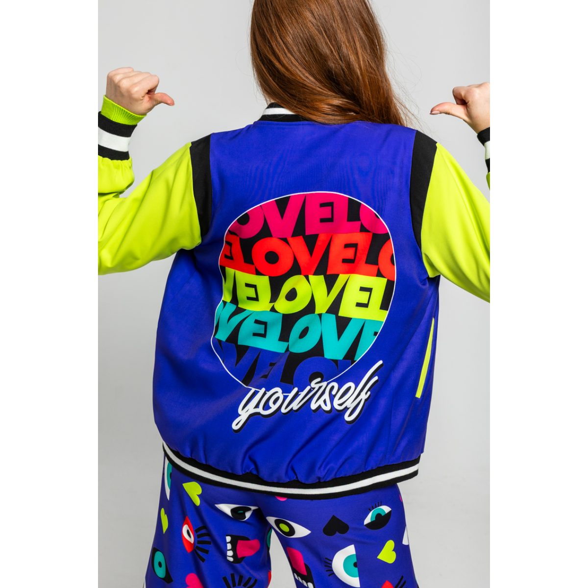 Lolina • Love Yourself Bomber Reversible • Purple multi - Image 3