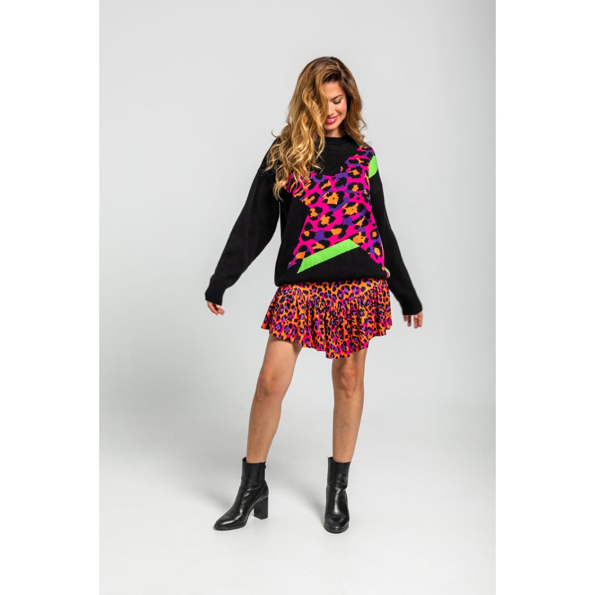 Lolina • Shiny Girl Sweater • Black multi - Image 3