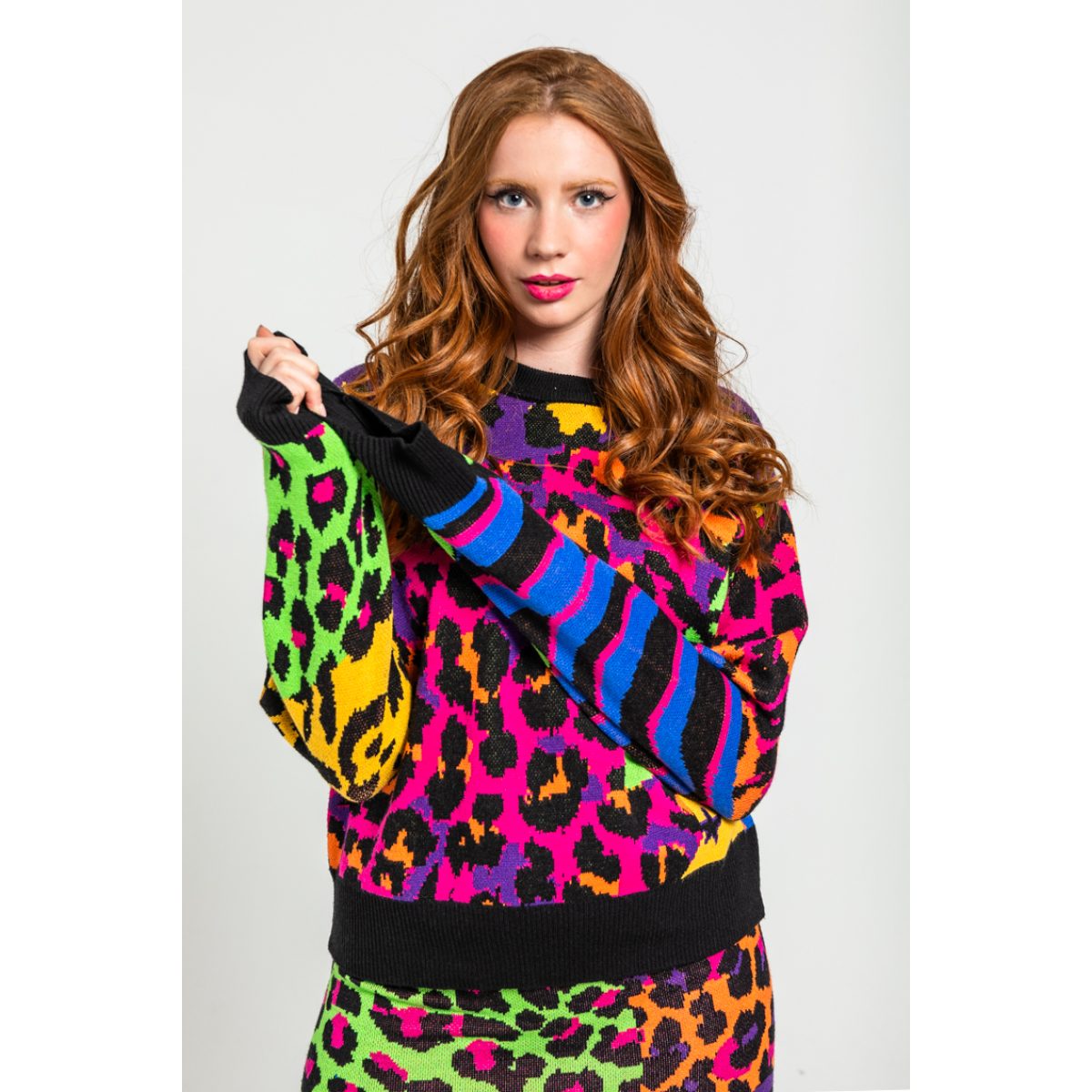 Lolina • Caótica Sweater • Black multi Leopard - Image 4