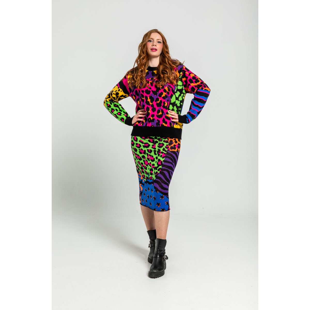 Lolina • Caótica Sweater • Black multi Leopard - Image 5