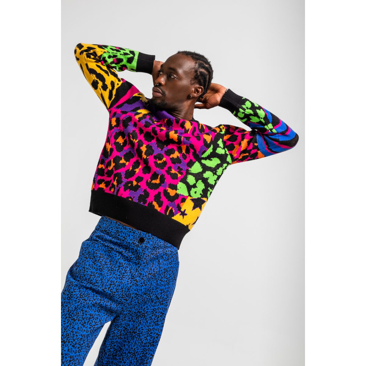 Lolina • Caótica Sweater • Black multi Leopard - Image 2