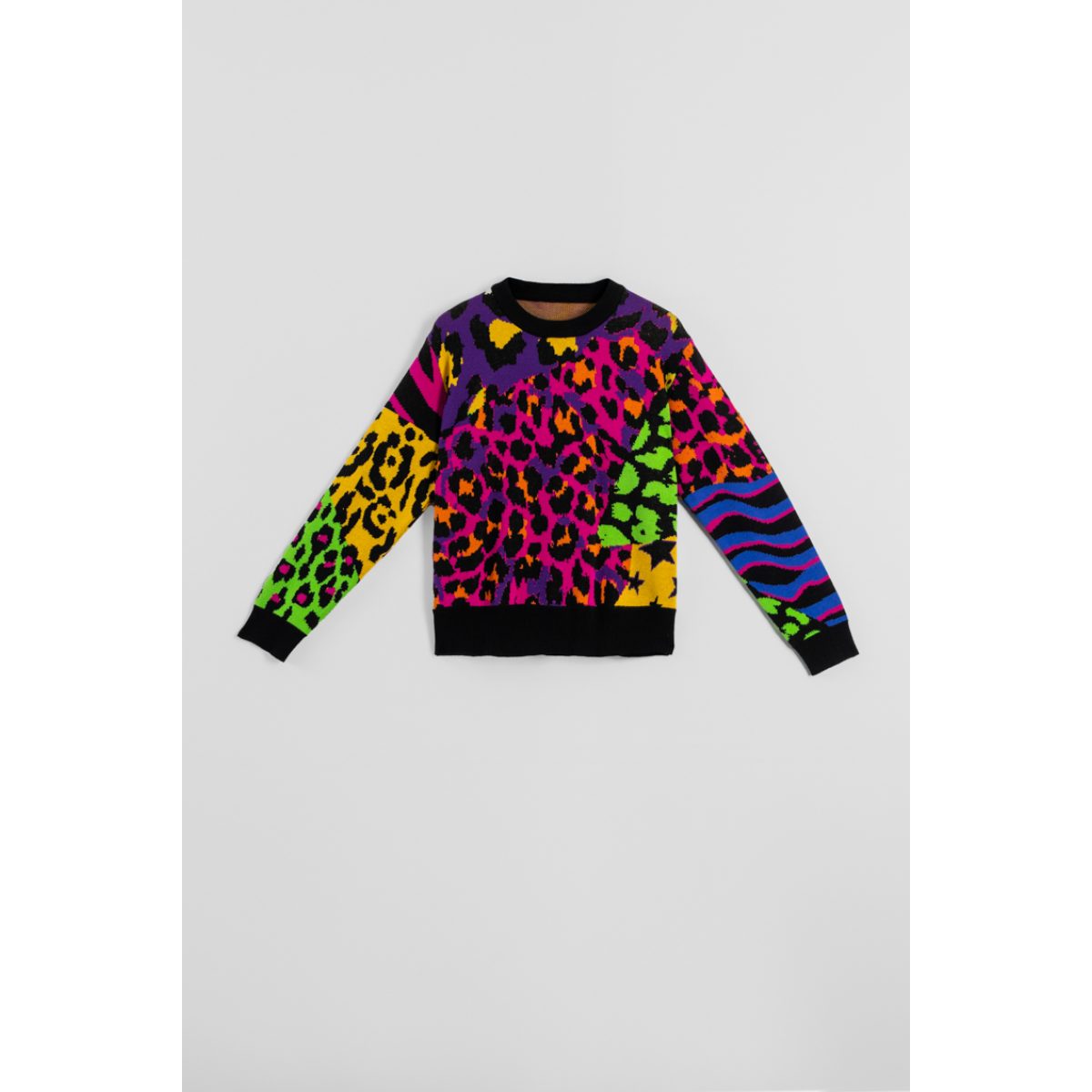 Lolina • Caótica Sweater • Black multi Leopard - Image 8