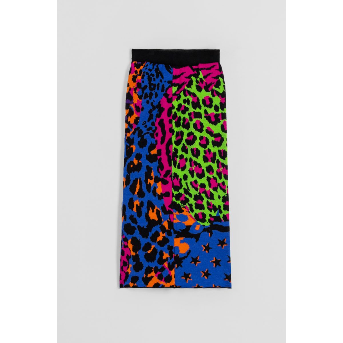 Lolina • Caótica Midi Knitted Skirt • Black multi Leopard - Image 6