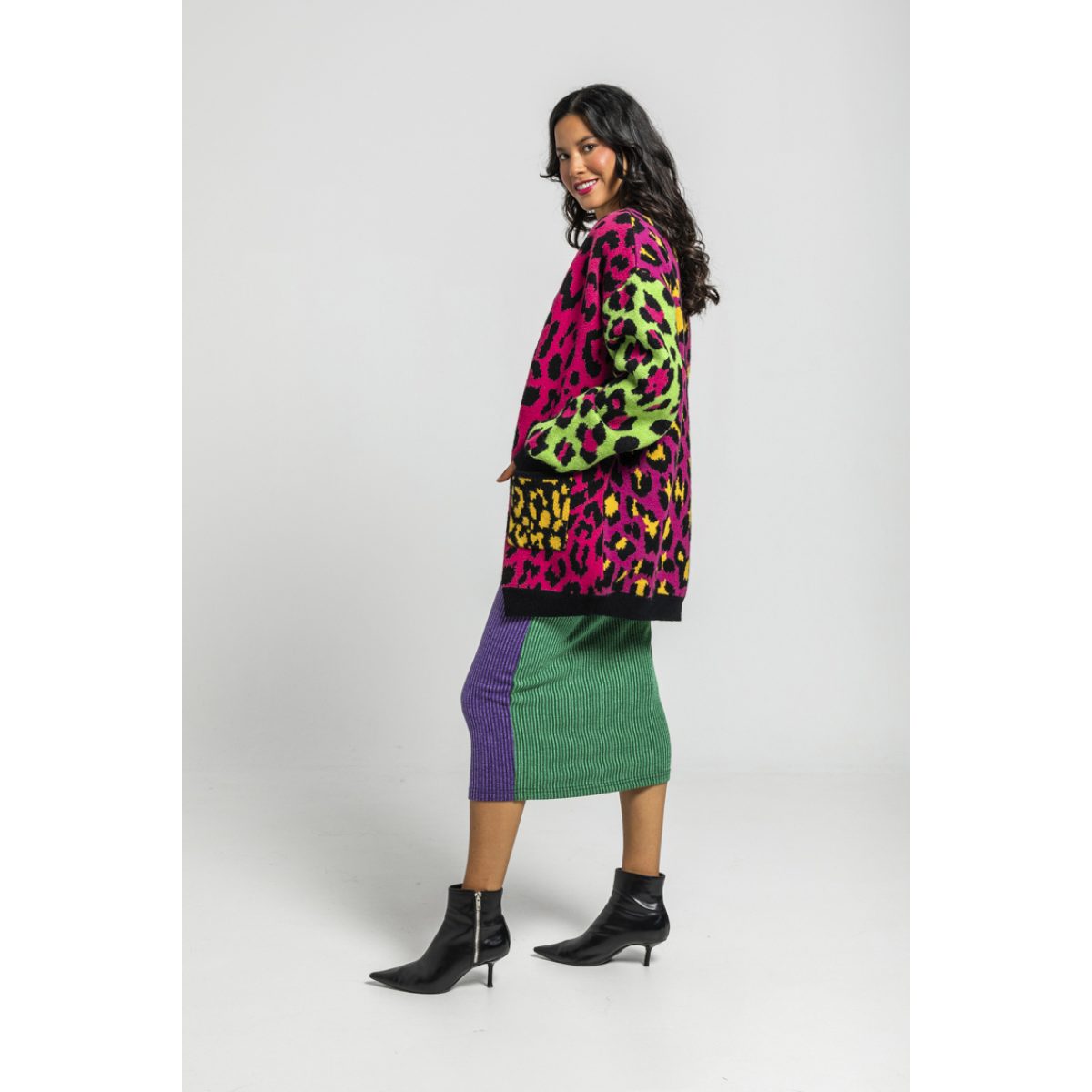 Lolina • Caótica Oversized Cardigan • Multi Leopard - Image 5