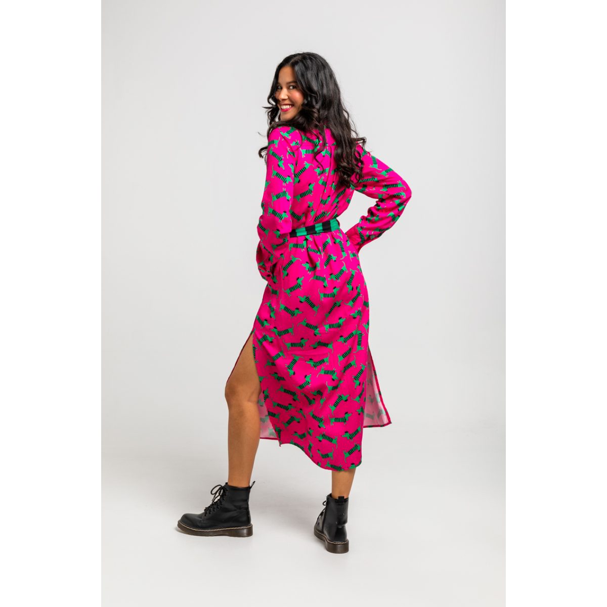 Lolina • Mas para que una perra verde Dress • Green Fuchsia - Image 6