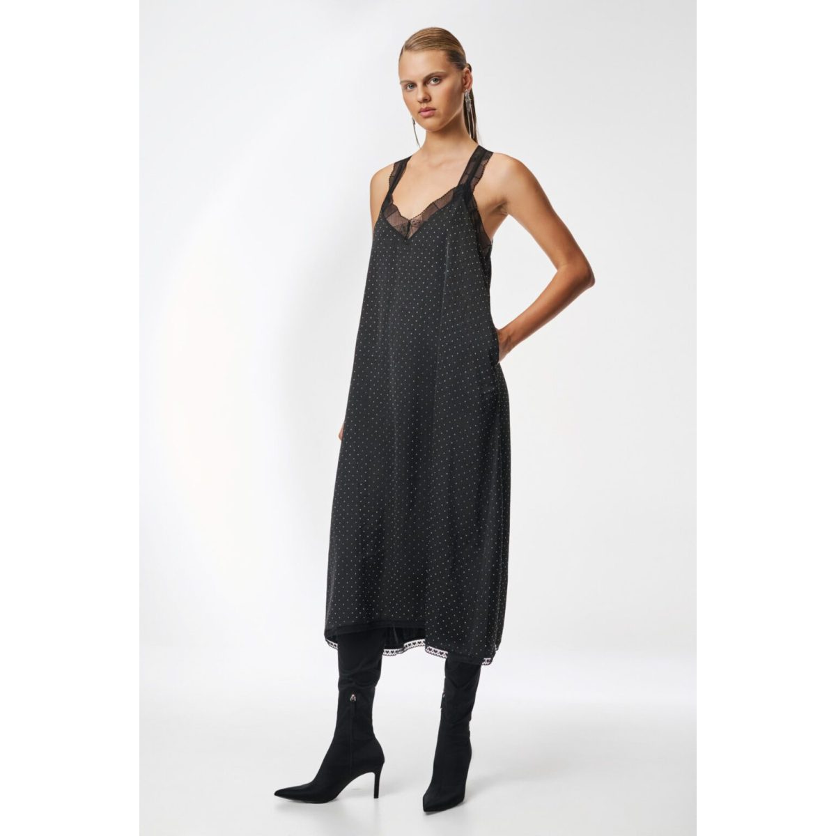 Cloud9byL • Daffodil long sleep Dress • Black with strass - Image 2