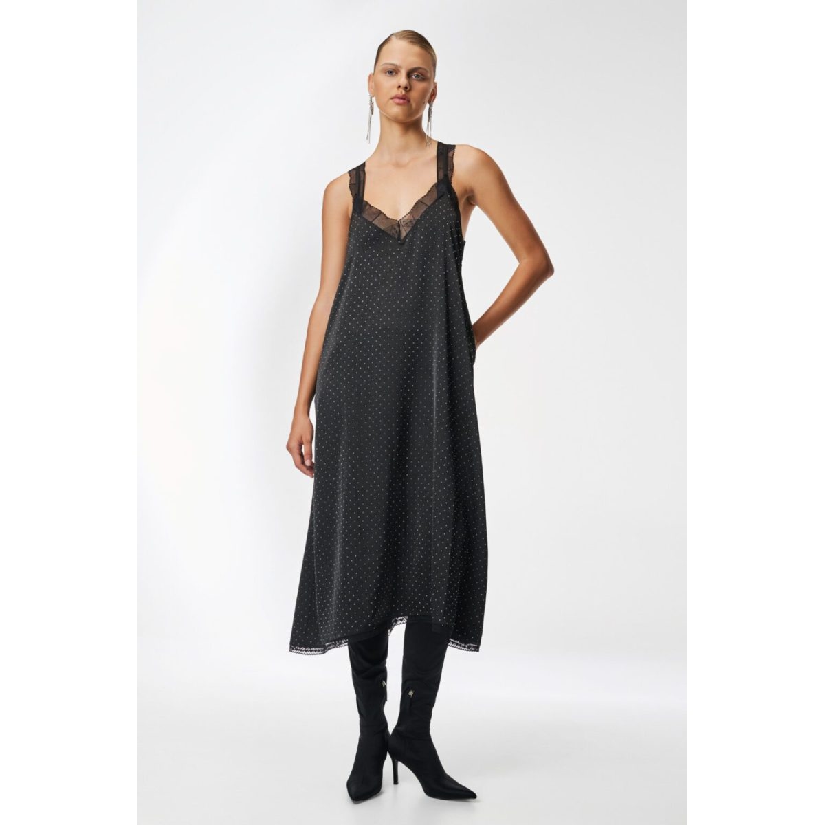 Cloud9byL • Daffodil long sleep Dress • Black with strass - Image 3