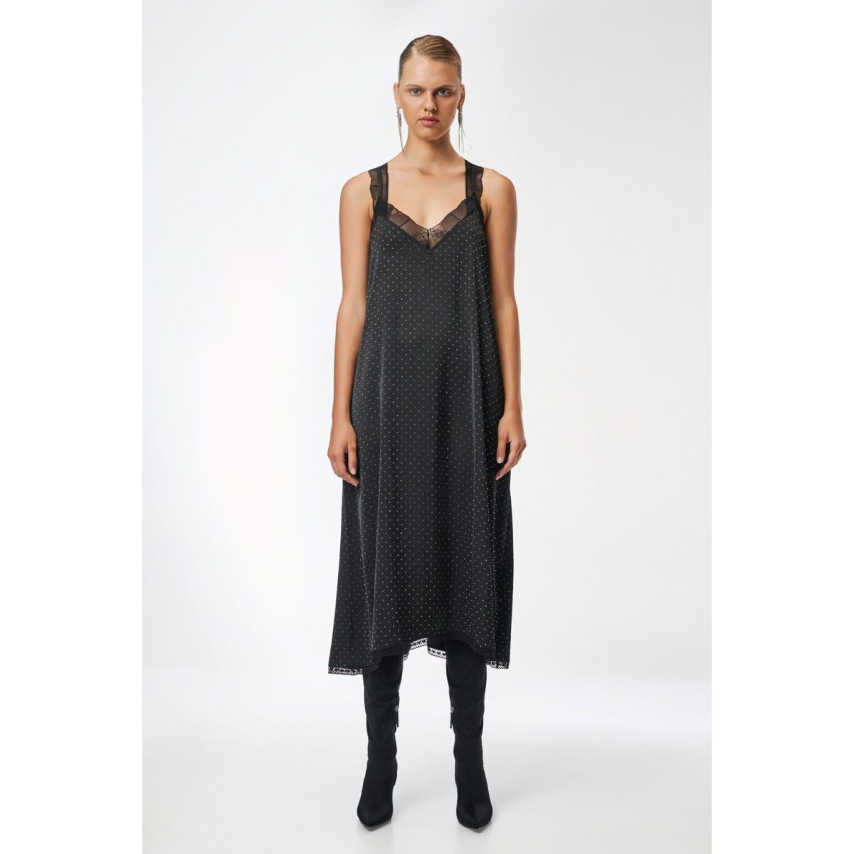 Cloud9byL • Daffodil long sleep Dress • Black with strass - Image 6