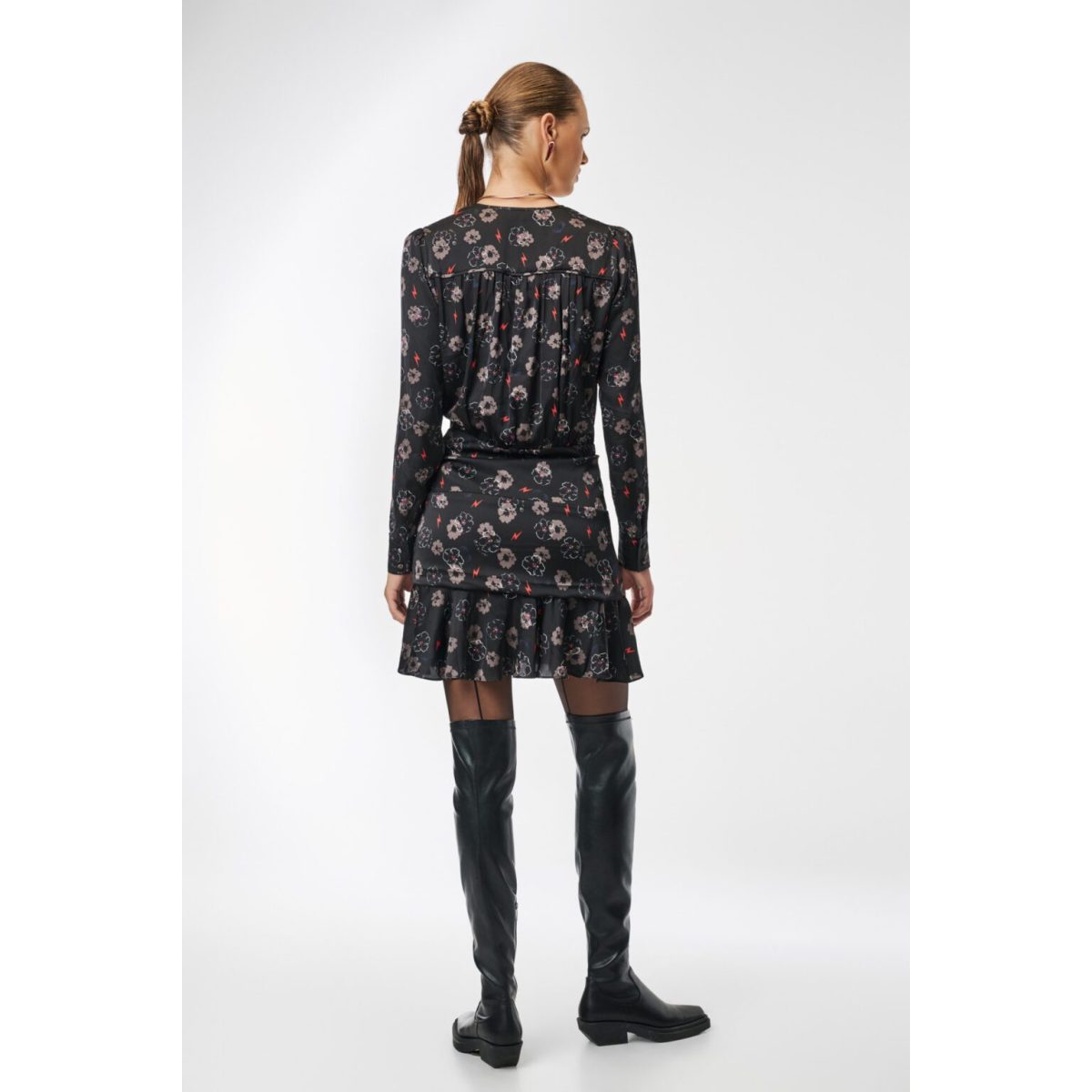 Cloud9byL • Fuzz mini Dress • Black multi - Image 5