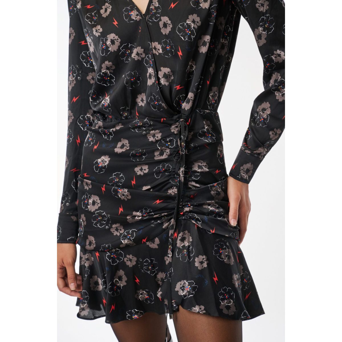 Cloud9byL • Fuzz mini Dress • Black multi - Image 7