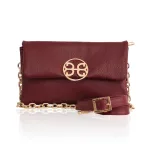 Bonendis • Clelia Mini Leather Shoulder Bag • Cherry