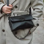 Bonendis • Clelia Mini Leather Shoulder Bag • Black