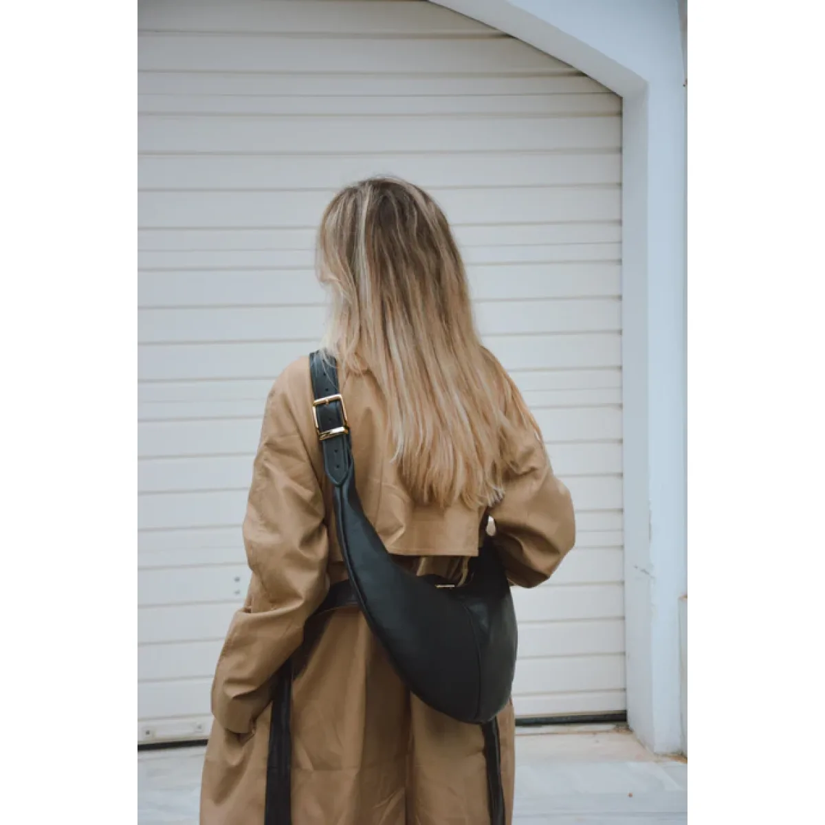 Bonendis • Ariana Leather Shoulder Bag • Black - Image 3