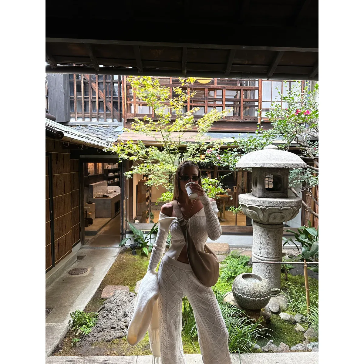 Bonendis • Ariana Suede Leather Shoulder Bag • Mocca - Image 4