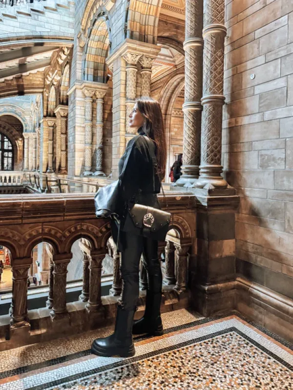 Bonendis • Briana Leather Shoulder Bag • Black - Image 3