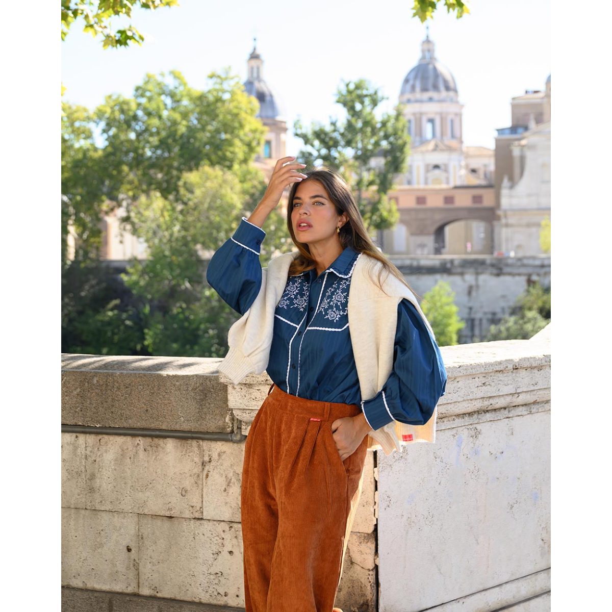 So bohemian • Victor Trousers Corduroy • Terracotta - Image 3