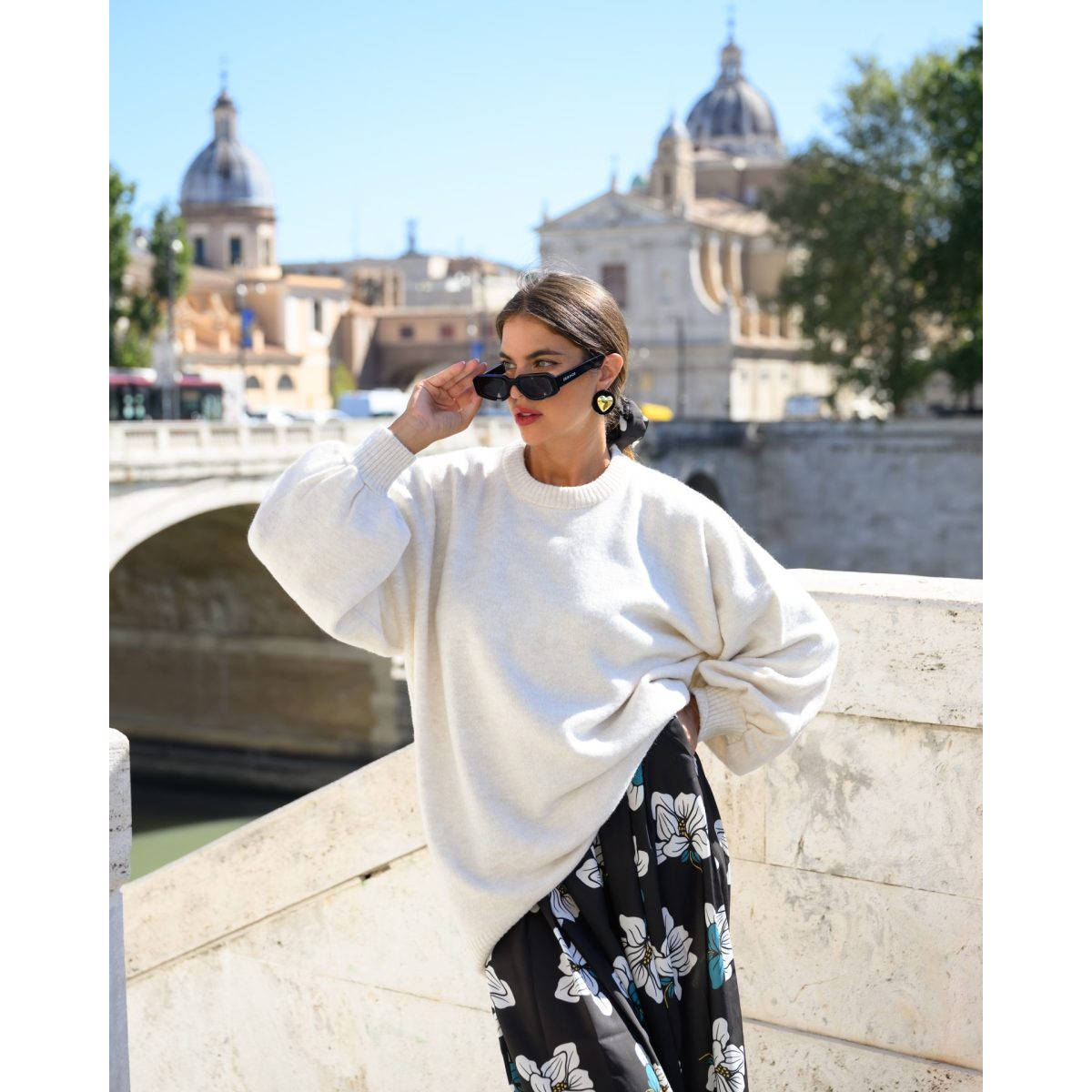 So bohemian • Maira dress• Black white Blossom - Image 4