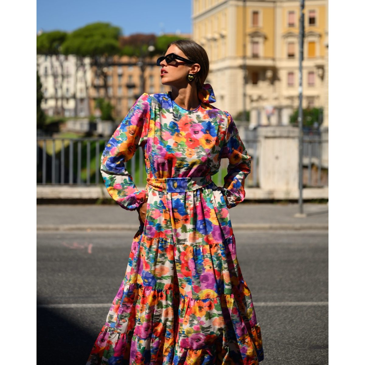 So bohemian • Zoya Scrunchie • Ikat blossom ivory - Image 2