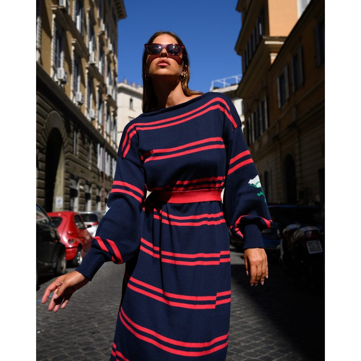 So bohemian • Abel dress• Red & Blueblack - Image 3