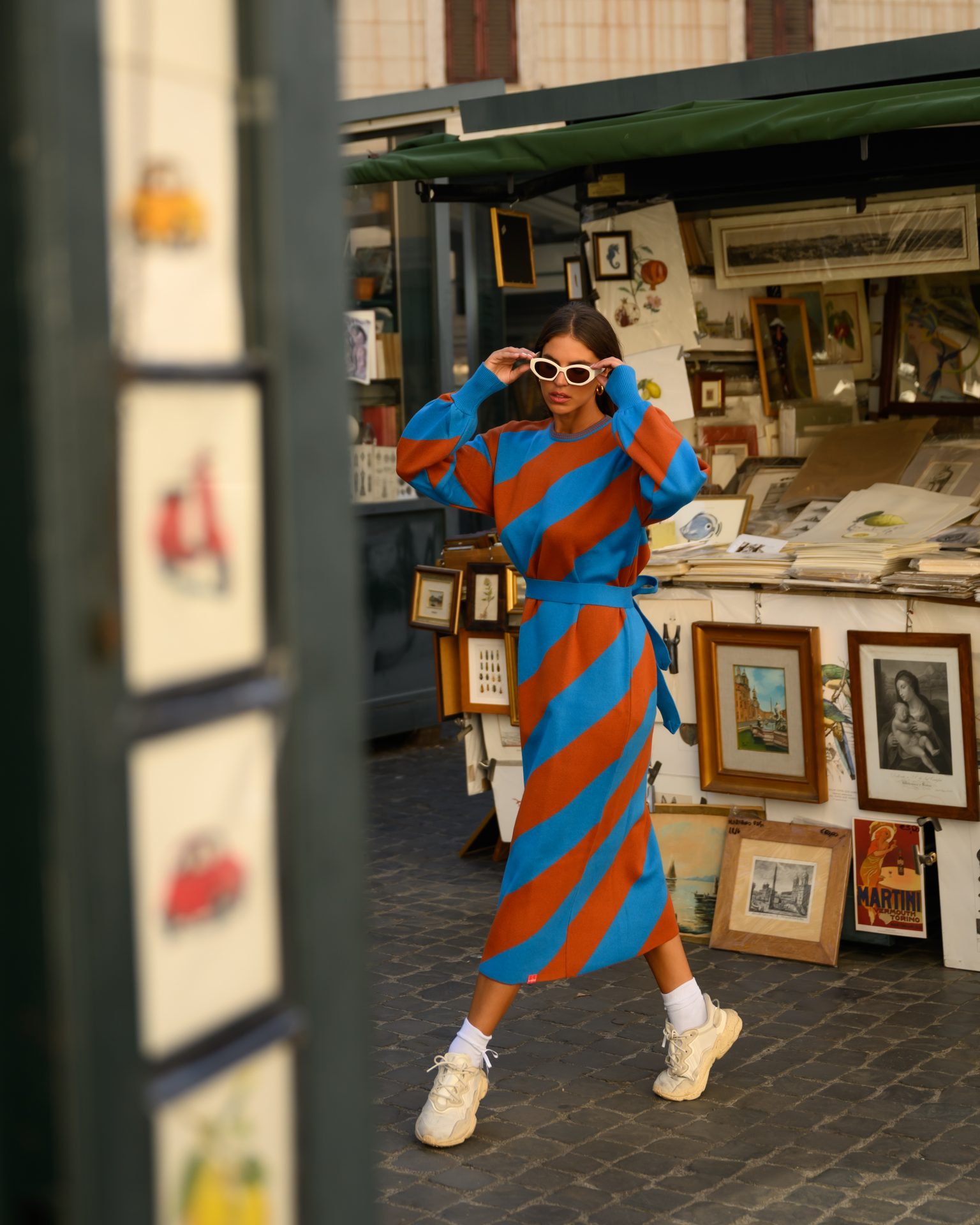 So bohemian • Milena dress • Terracotta & Blue