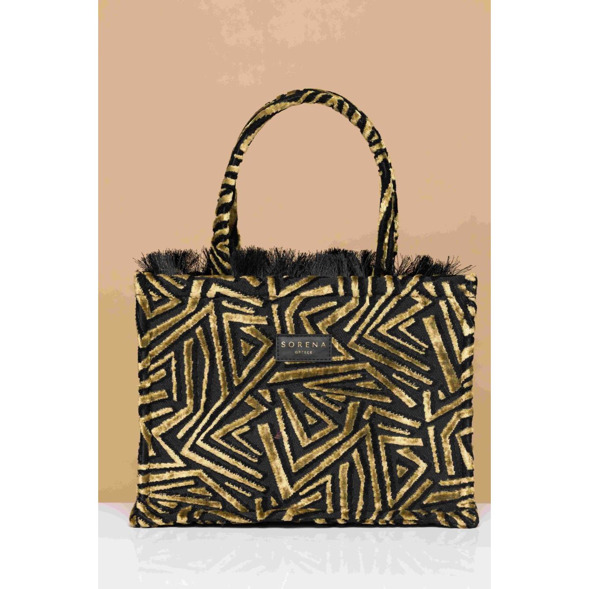 Sorena • Sylvana Medium Tote Bag • Black Gold - Image 3