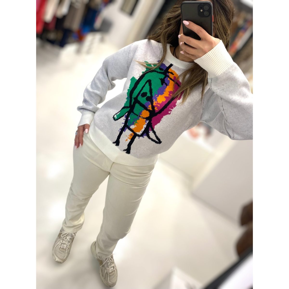 Le Streghe • Chinos Jeans Pants • Latte Beige - Image 2