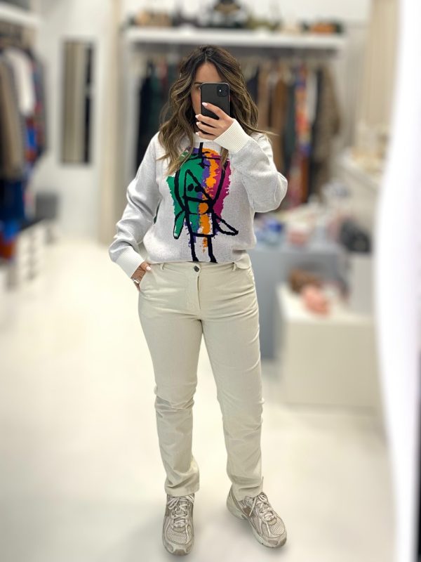 Le Streghe • Chinos Jeans Pants • Latte Beige - Image 4