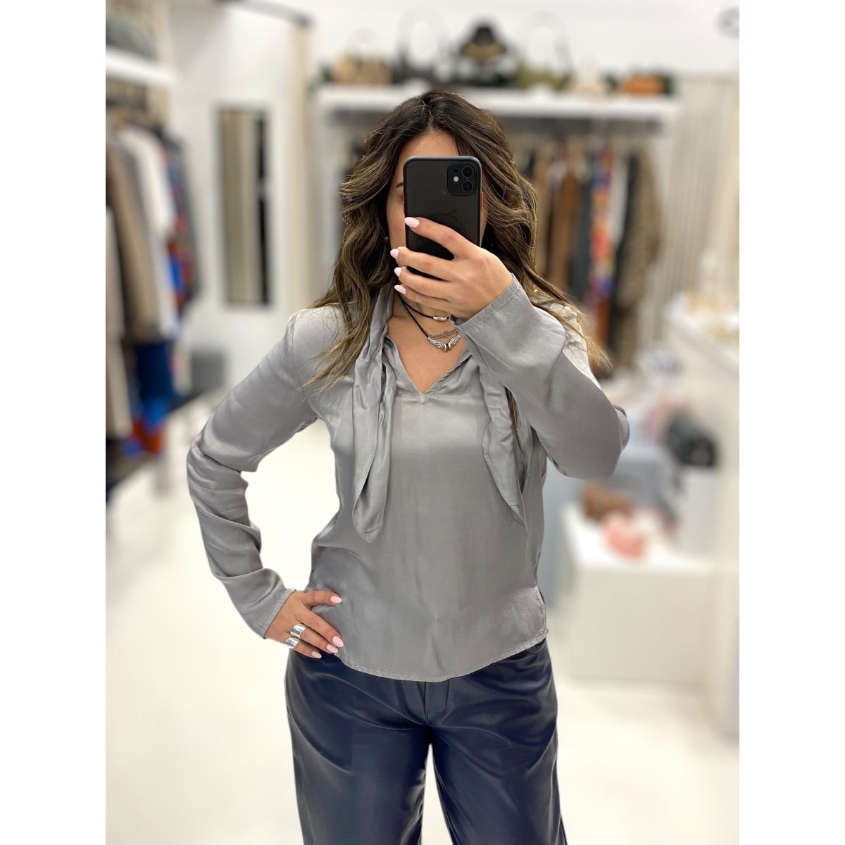 Le Streghe • Vegan Leather Pants • Royal Blue - Image 5