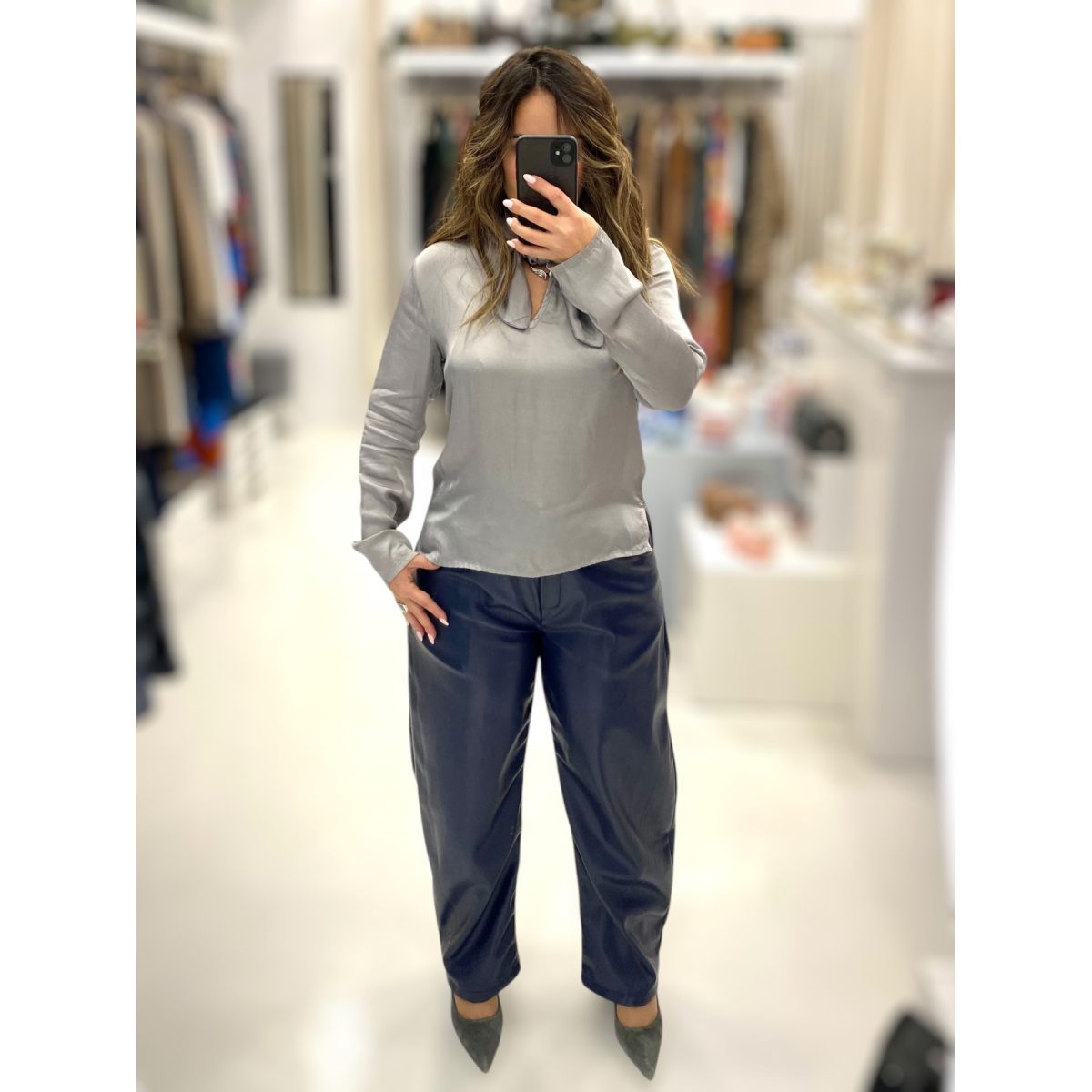 Le Streghe • Vegan Leather Pants • Royal Blue - Image 6