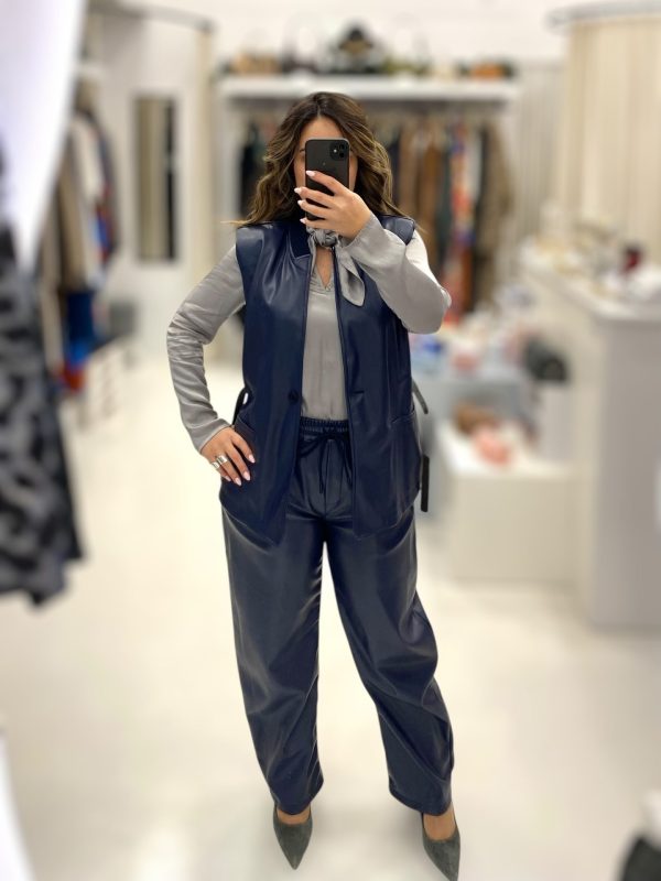 Le Streghe • Vegan Leather Vest • Royal Blue - Image 3