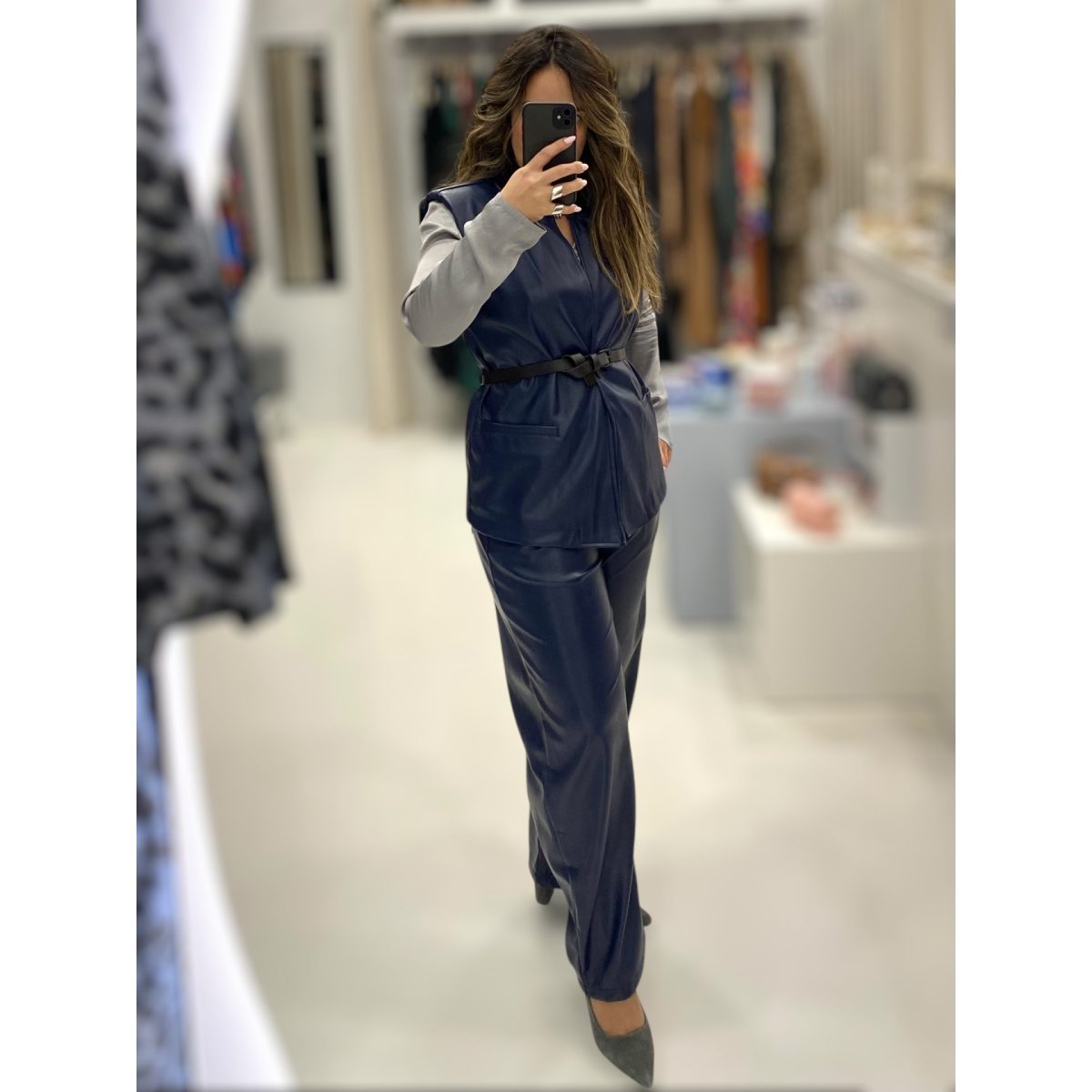 Le Streghe • Vegan Leather Vest • Royal Blue - Image 4