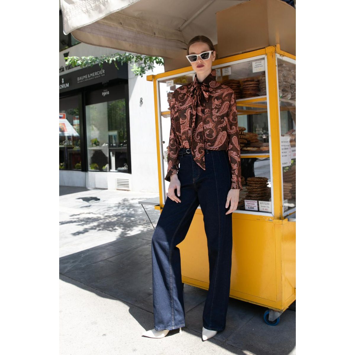 Le Vertige • Paisley Shirt • Choco Brown Terracotta - Image 2