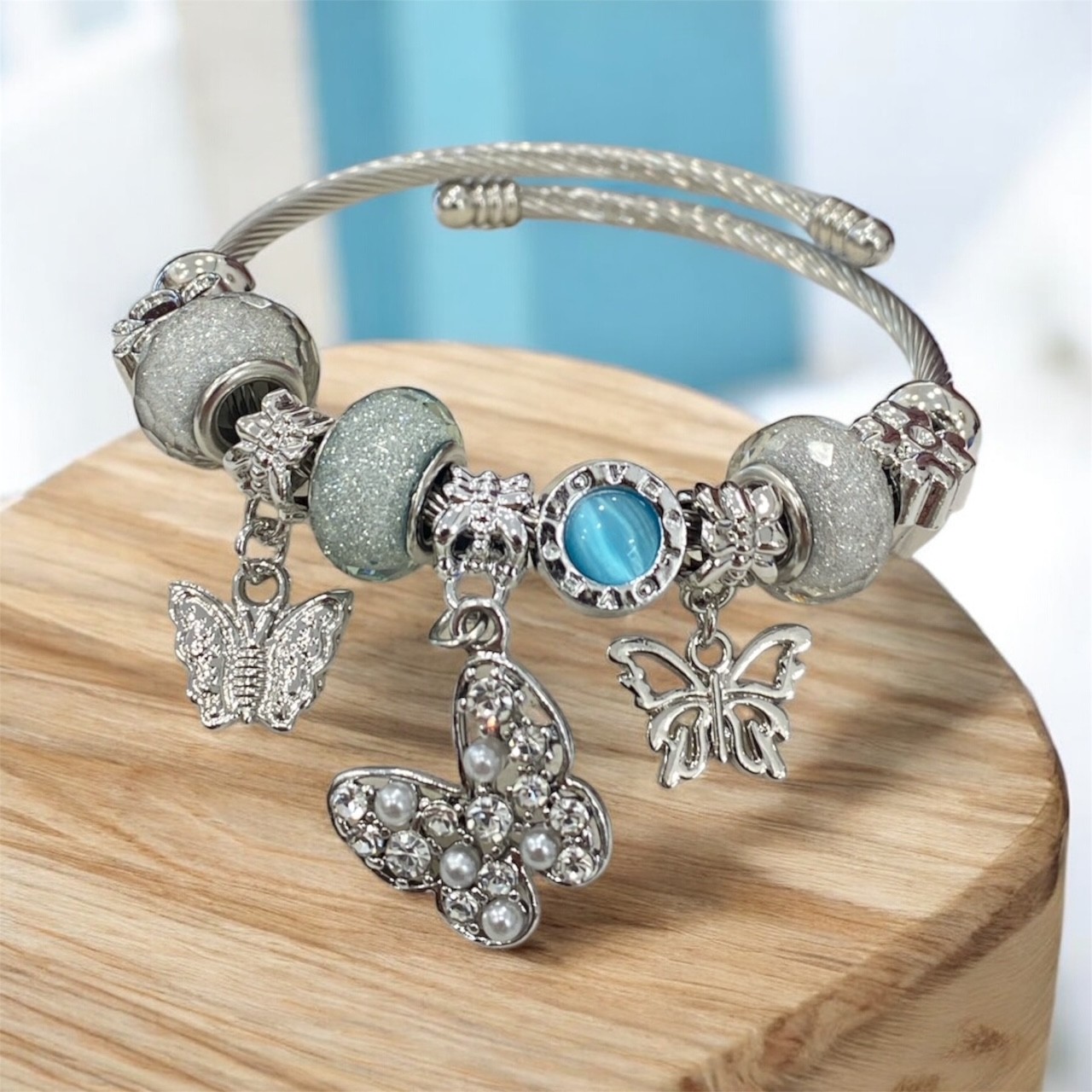 Pisces&Libra • Multi Pendants Bracelet 1 • Silver