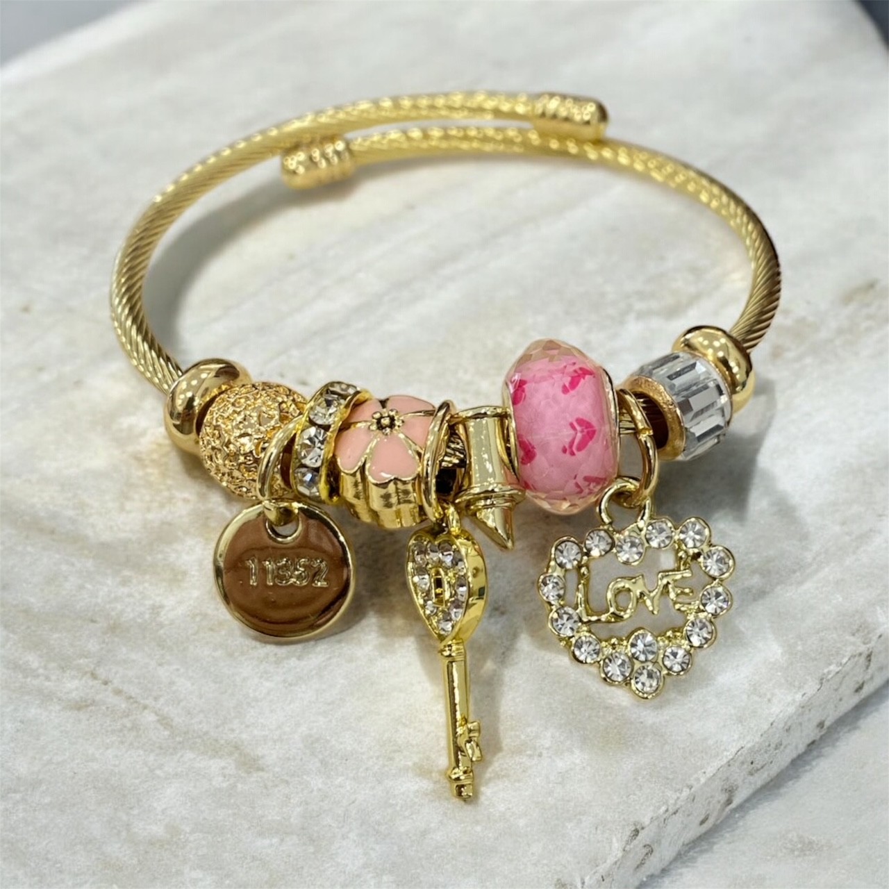 Pisces&Libra • Multi Pendants Bracelet 1 • Gold