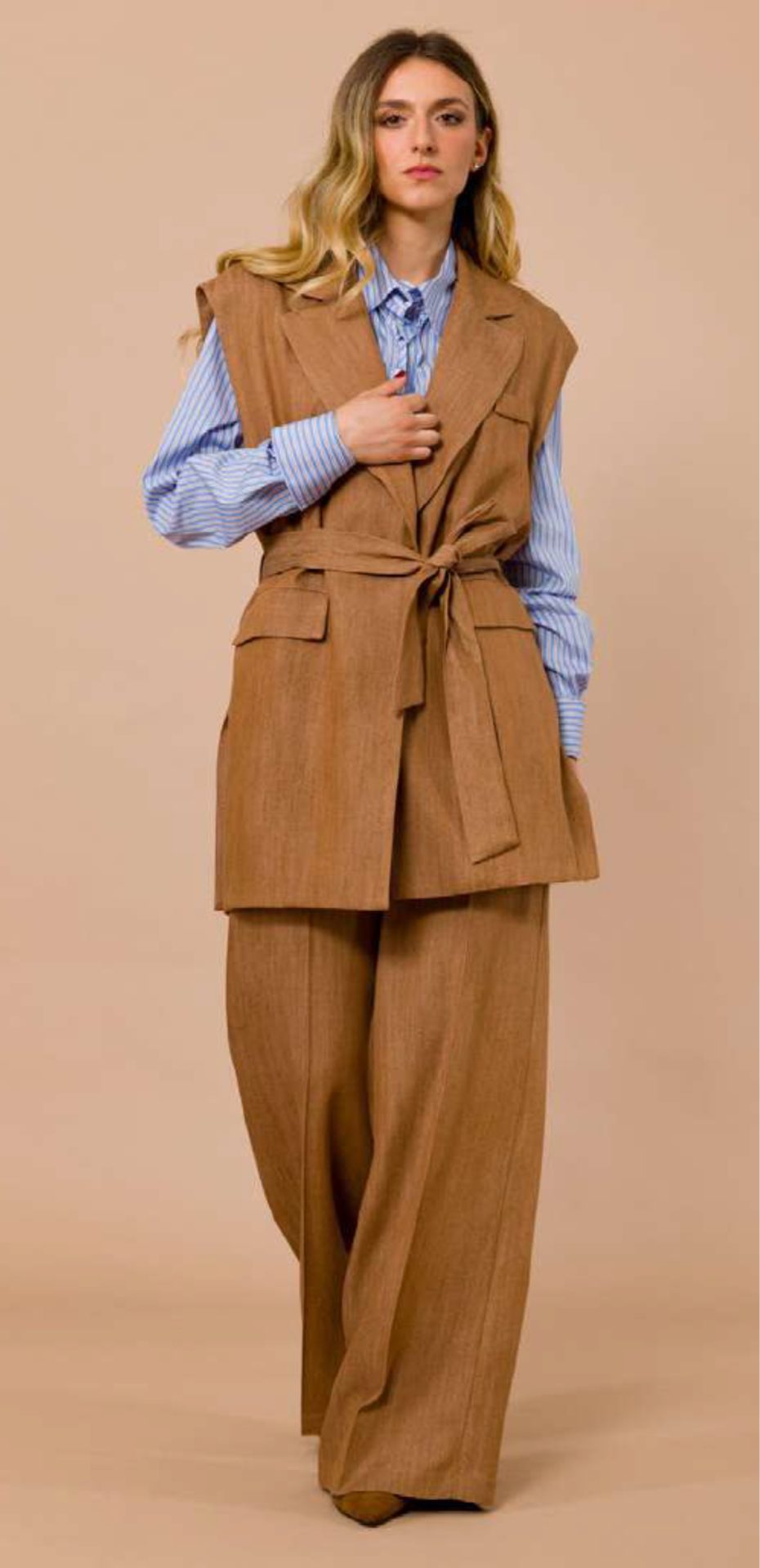 Maryley • Oversized Vest • Camel